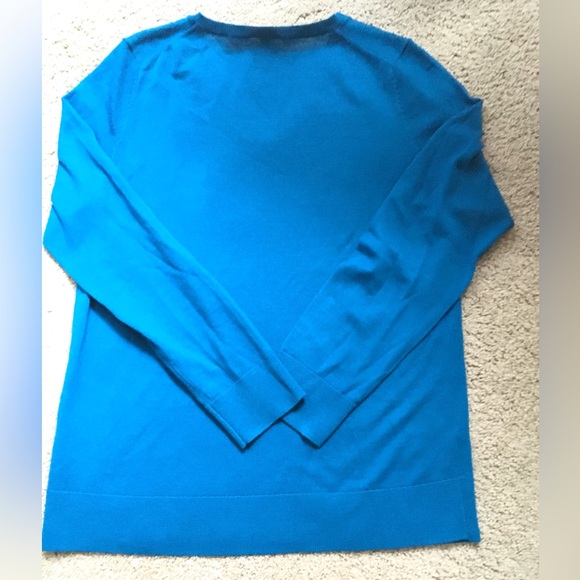 🚹Talbots Merino Wool Pullover V-neck Sweater- Sz Large - Picture 5 of 7